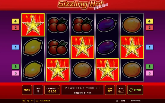 Sizzling Hot Deluxe gameplay