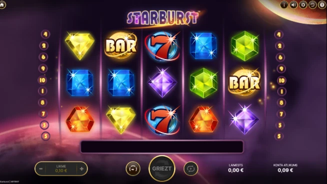 Starburst gameplay
