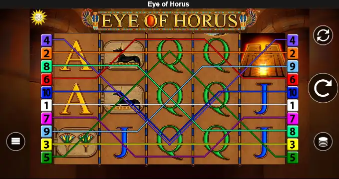 Eye of Horus game play Spielautomatennow
